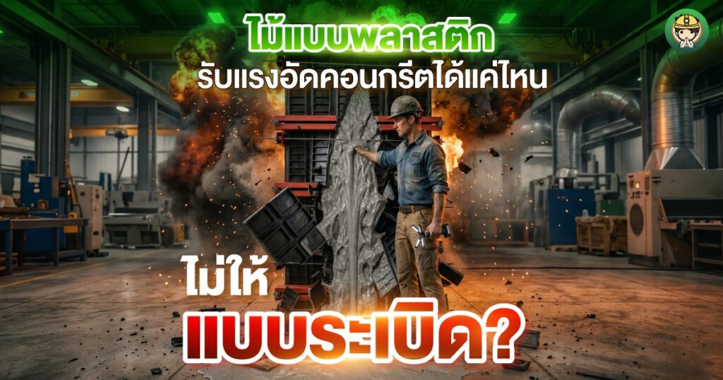 แรงดันคอนกรีตสด: ไม้แบบพลาสติกรับแรงได้แค่ไหน ไม่ให้แบบระเบิด? | SON OF WOOD