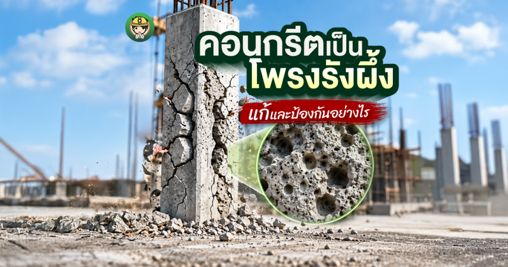 คอนกรีตเป็นโพรงรังผึ้ง แก้และป้องกันอย่างไร | SON OF WOOD